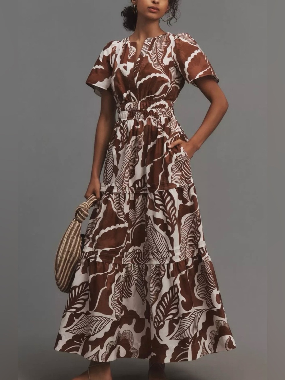 Anthropologie Somerset Maxi Dress Cedar 1X
